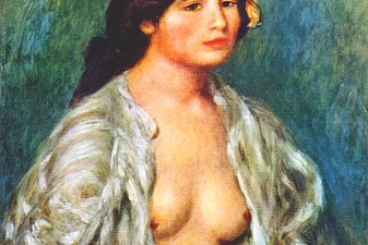 Gabrielle with open blouse