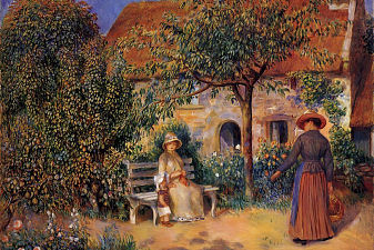 Garden Scene in Brittany