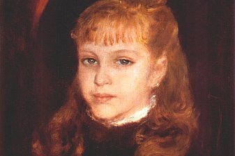 Girl with a pink feather