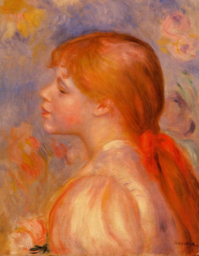 Girl with a Red Hair Ribbon 