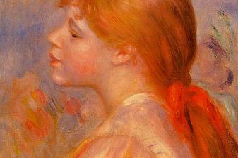 Girl with a Red Hair Ribbon