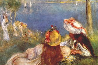 Girls on the seashore