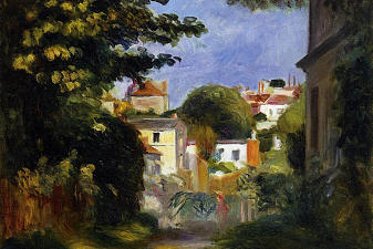 House and Figure among the Trees