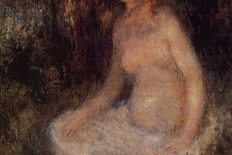 Nude Sitting in the Forest