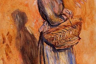 Peasant Woman Standing in a Landscape