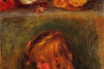 Portrait of Coco and Flowers