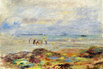 Rocks with Shrimp Fishermen