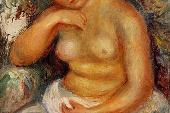 Seated Nude with a Bouquet