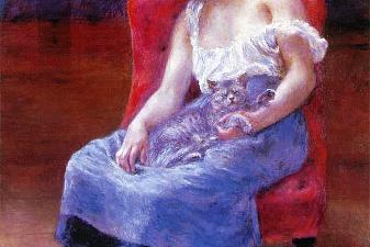 Sleeping Girl (Girl with a Cat)