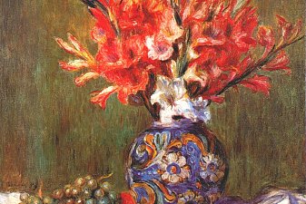 Still Life Flowers and Fruit