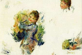 Study for Girls playing with a Shuttlecock