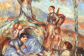 Grape Pickers at Lunch