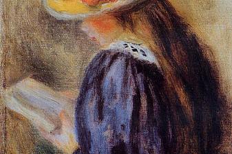 The Little Reader (Little Girl in Blue)