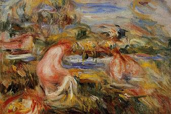 Two Bathers in a Landscape