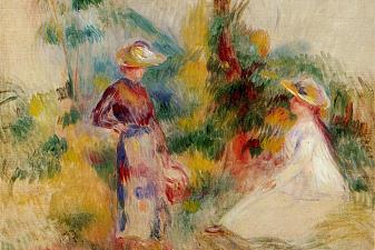 Two Women in a Garden