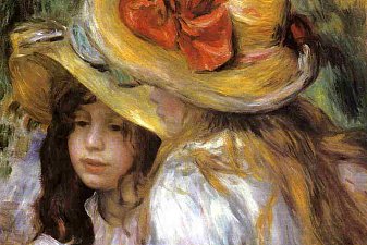 Two Young Girls Reading