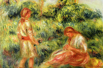 Two Young Women in a Landscape