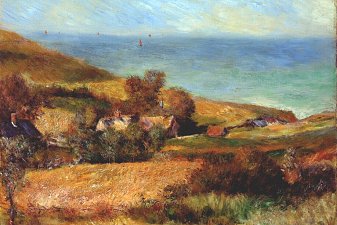 View of the normandy coast near wargemont