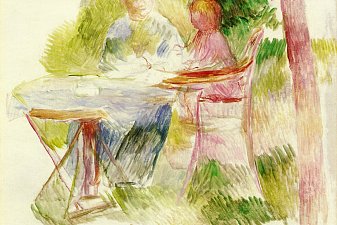 Woman and Child in a Garden