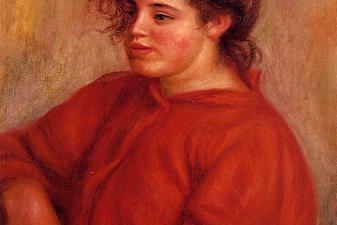 Woman in a Red Blouse