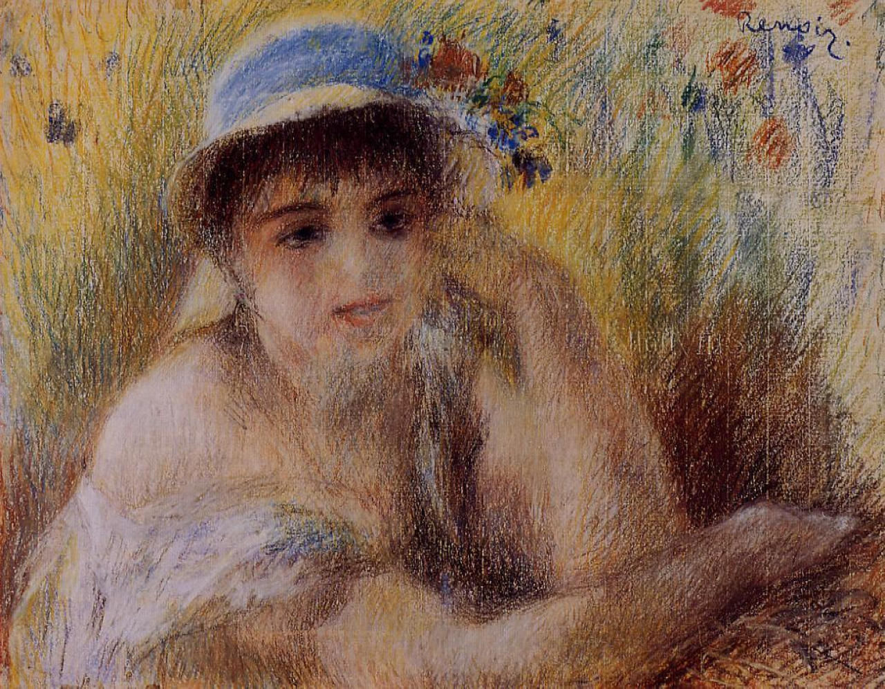 Woman in a Straw Hat 