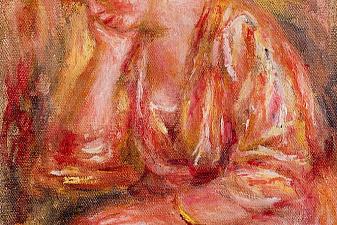 Woman Leaning on Her Elbow