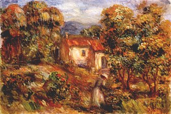 Woman picking flowers