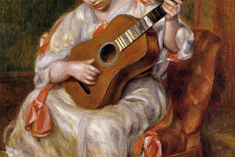 Woman Playing the Guitar