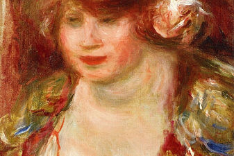 Woman Wearing a Rose Andree