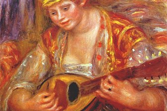 Woman with a mandolin