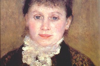 Woman with a white jabot