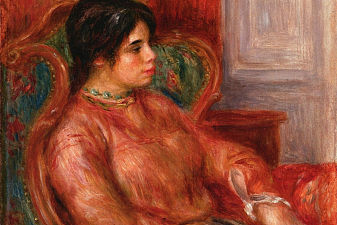 Woman with Green Chair