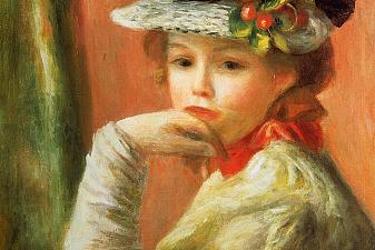 Young Girl in a White Hat
