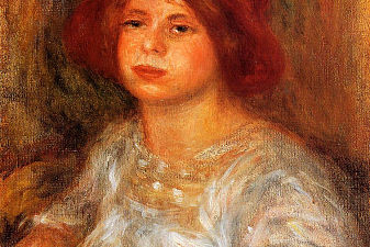 Young Girl Wearing a Red Hat