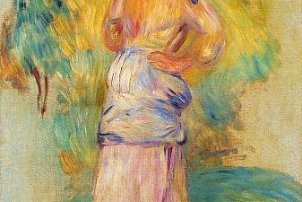 Young Peasant Eating an Apple