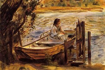 Young Woman in a Boat (Lise Trehot)
