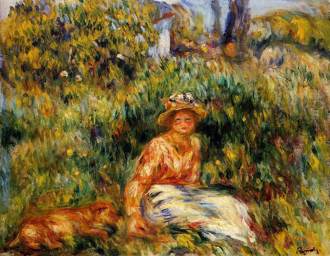 Young Woman in a Garden 
