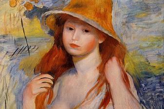 Young Woman in a Straw Hat