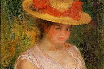 Young Woman in a Straw Hat
