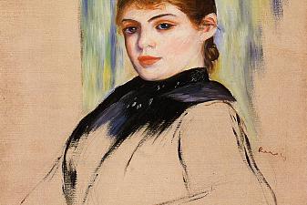 Young Woman with a Bun in Her Hair