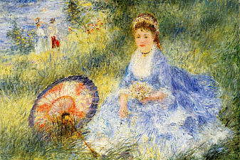 Young Woman with a Japanese Umbrella