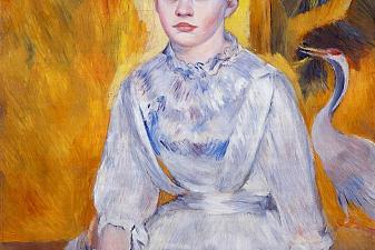 Young Woman with Crane