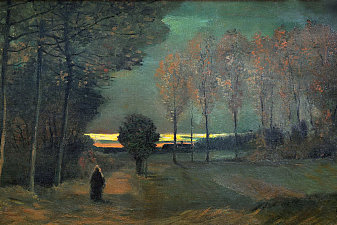 Autumn Landscape at Dusk