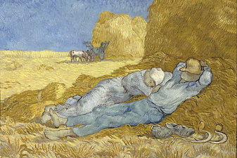 Noon rest from work (after Millet)