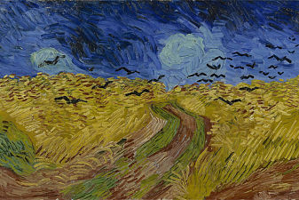 Wheatfield with Crows