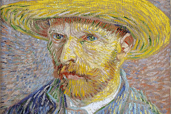 Self-Portrait with Straw Hat