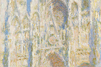 Rouen Cathedral West Facade Sunlight