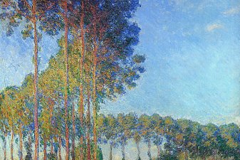 Poplars on the Banks of the River Epte, Seen from the Marsh