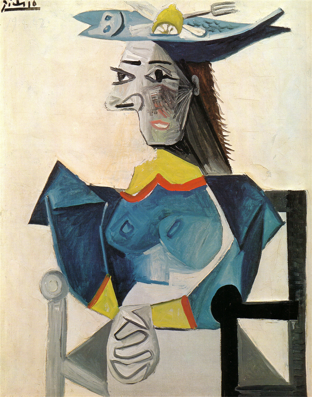 Seated Woman with Fish 坐着的女人和鱼