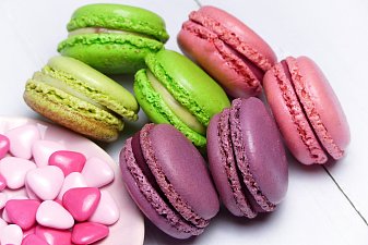 Macarons French Cookies Multicoloured